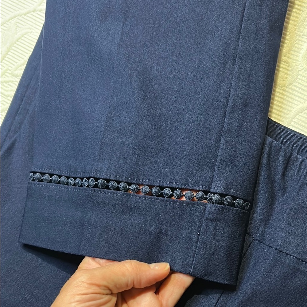 Crown & Ivy Blue Chinos with Straight-Leg Cut. 14. NWT - Picture 5 of 8